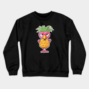 A Tropical Delight Sticker Crewneck Sweatshirt